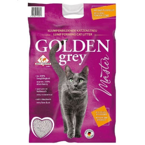 GOLDEN GREY MASTER BABY POWDER cementējošās smiltis kaķiem 7kg